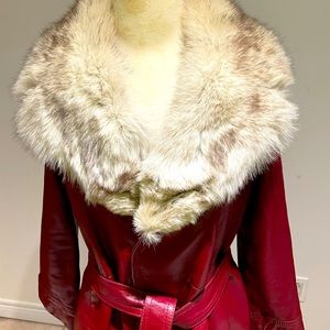 VINTAGE LEATHER /FUR Coat- Classic